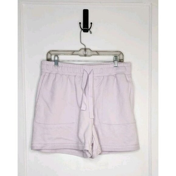Sweaty Betty NWT Women's Revive Tie Waist Knit Shorts Lilac Size 12 - Picture 1 of 7